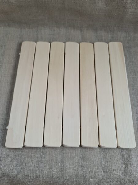 Linden Wooden Seat Mat For Sauna And Russian Banya Folding Lightweight. 35x35cm