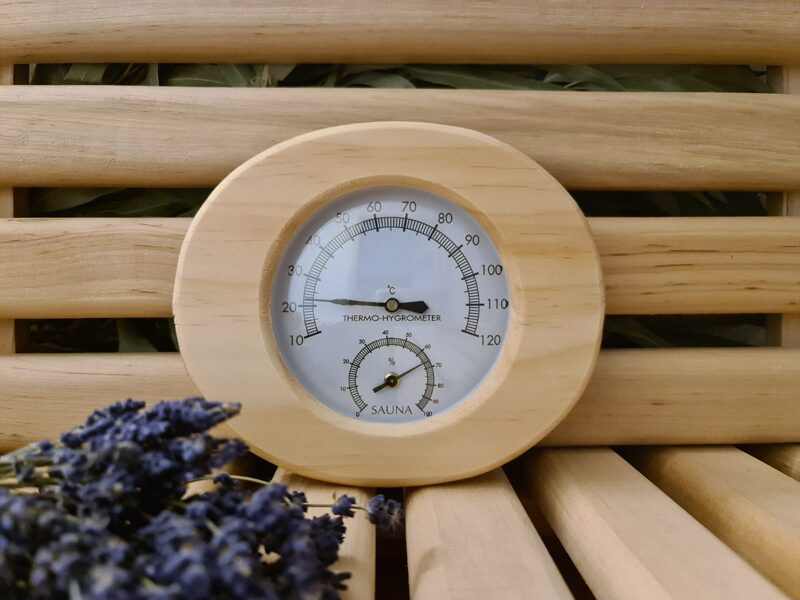 Sauna Room Hygrothermograph Thermometer Hygrometer Wooden Accessory For Bath