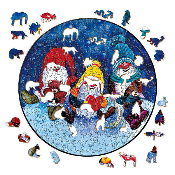 "Vibrant Wooden Puzzle Gift Box – Fun for Everyone"