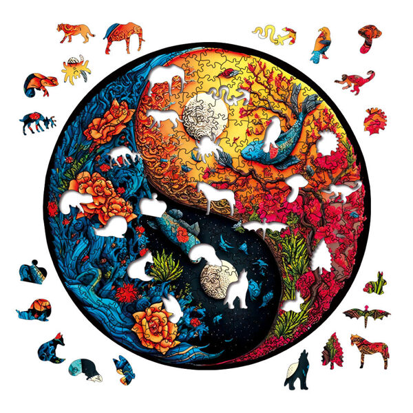 "Colorful Jigsaw Puzzle – Perfect Wooden Gift Box Set"