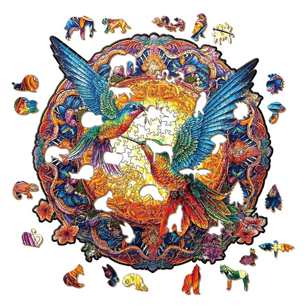 "Cute Jigsaw Puzzle Gift – Wooden Box for All Ages"