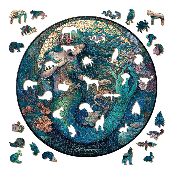 "Colorful Wooden Puzzle Box – Perfect Family Game"