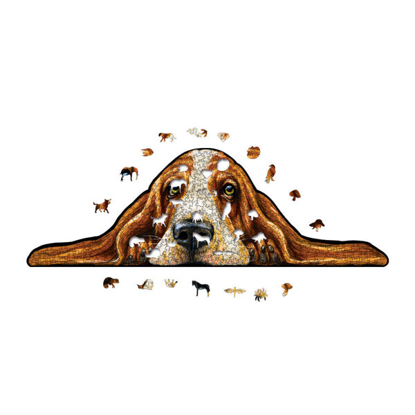 "Colorful Wooden Jigsaw Puzzle in Box – Ideal Gift for Creative Kids!"