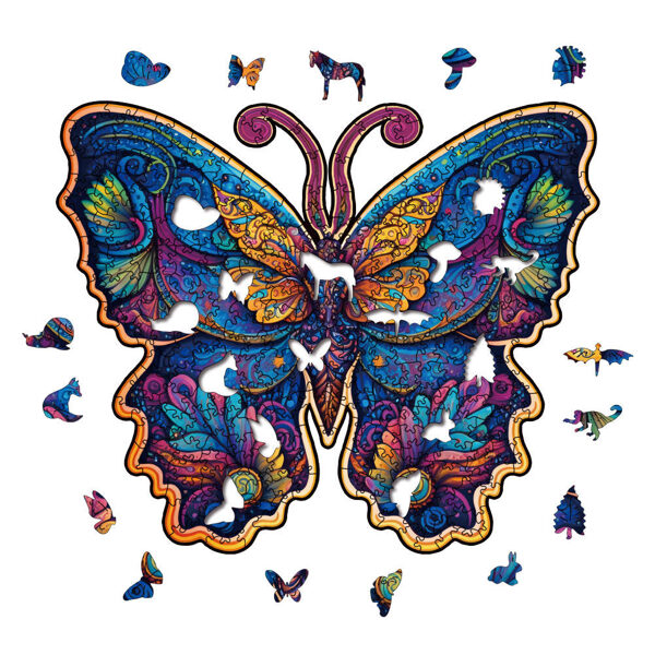 "Handcrafted Wooden Jigsaw Puzzle – Unique & Engaging Gift"