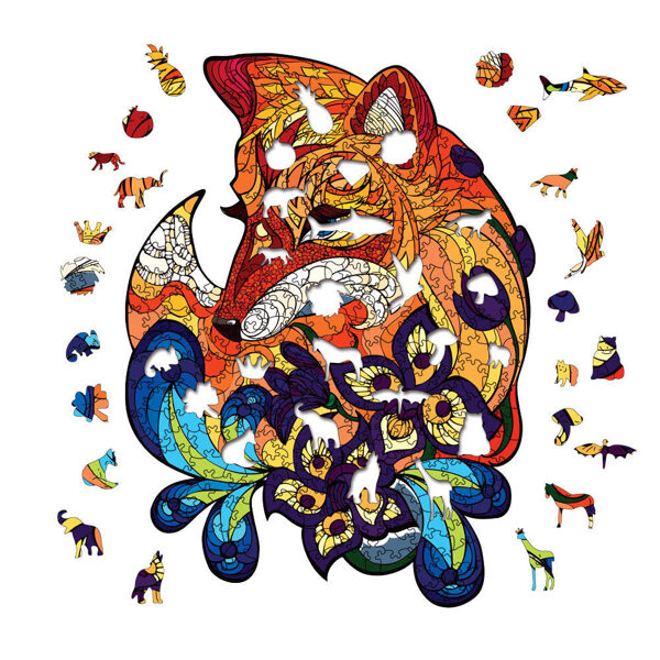 "Unique Gift: Handmade Wooden Puzzle for Kids & Adults"