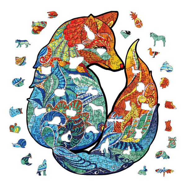 "Vibrant Wooden Jigsaw Puzzle – Gift for All Age Groups"