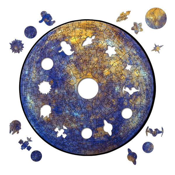 "Colorful Jigsaw Puzzle in Wood Box – A Unique Gift"