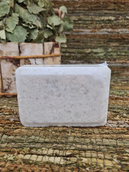 Natural Salt Block for Sauna - Eco-Friendly Aromatherapy and Skin Care, Wellness Spa Experience, 15x10x5.5 cm